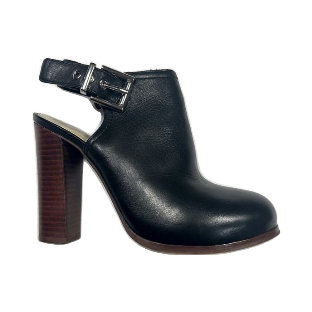 VINCE CAMUTO GORDELLA SLINGBACK WOODEN PUMPS | BLACK |CLOGS | HEELS | SIZE 6M